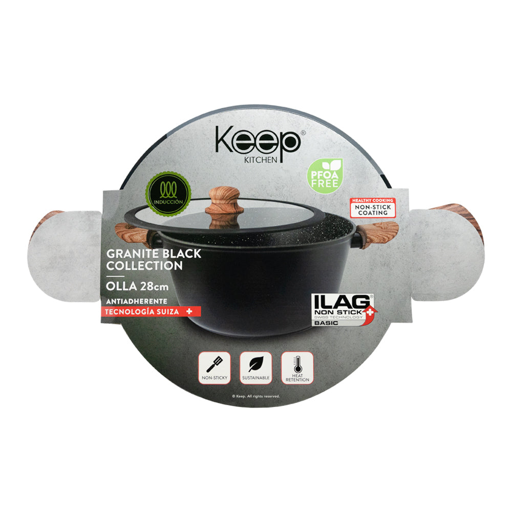 Olla 28cm Granite Line Keep