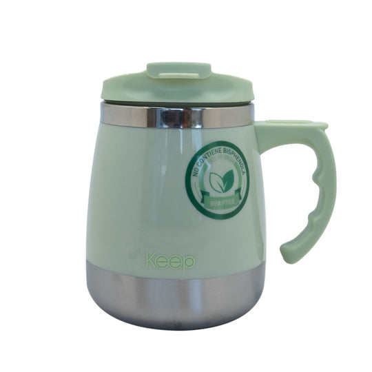 Mug Termo Keep Acero Inoxidable 400 ML - Pistacho