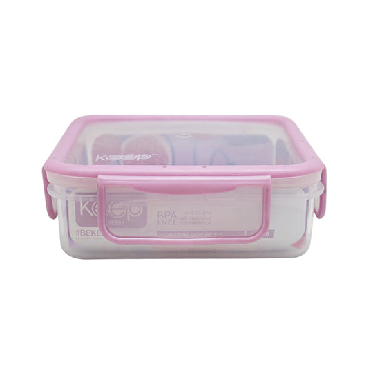 Contenedor Cuadrado Keep Hermético 600ml - Lila