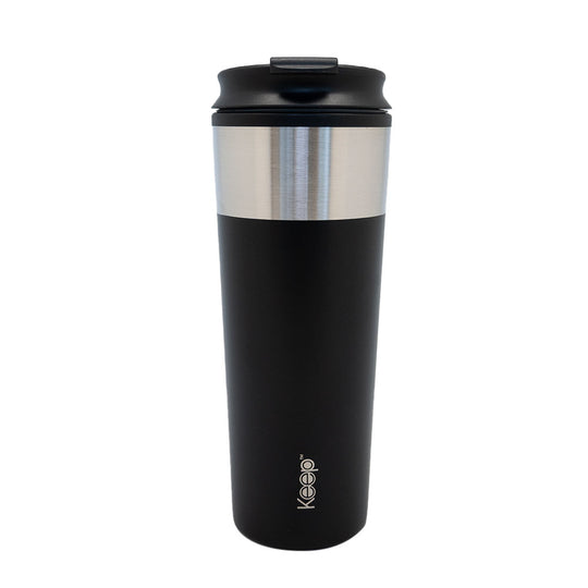 Mug Metálico Keep Acero Inoxidable 450 ML - Negro
