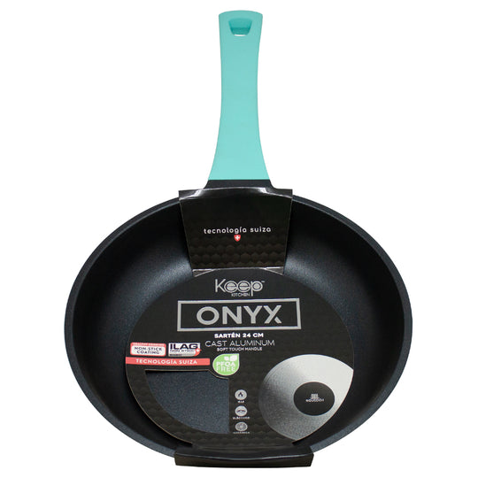 Sarten 24cm Onyx Keep - Celeste
