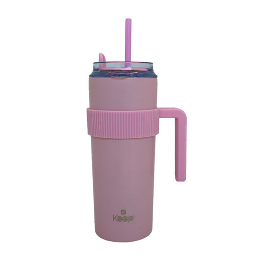 Coffee Mug Doble Pared 20oz Keep - Rosa