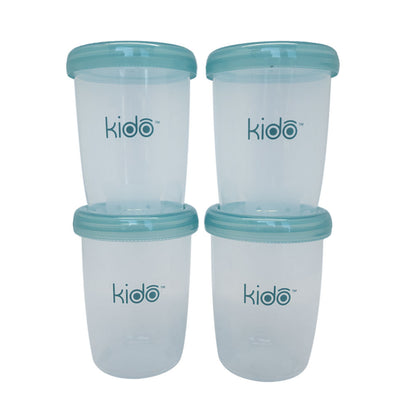 Set 4 Vasos Contenedores Kido 180ml