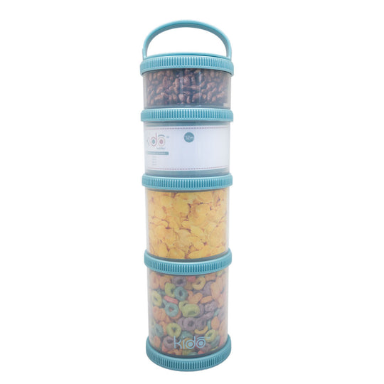 Set 4 Contendedores Apilables Kido - Azul