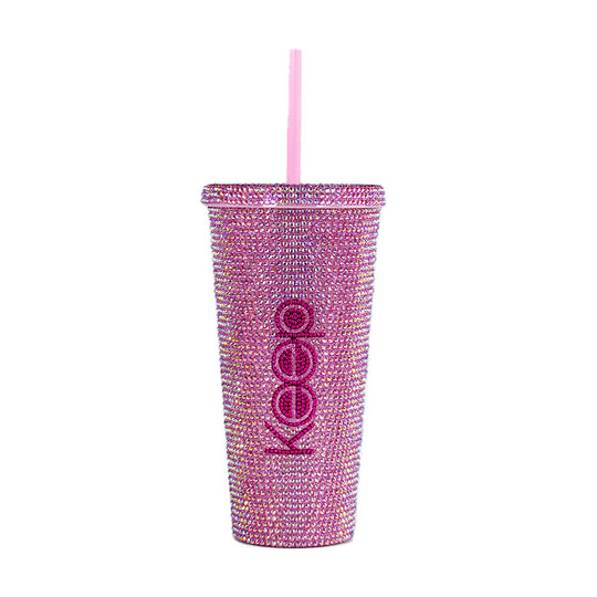 VASO TUMBLER SHINNY 650ML - Rosado Pastel
