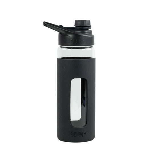 Botella Vidrio Keep 470 ML - Negro