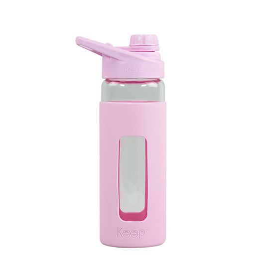Botella Vidrio Keep 470 ML - Rosa